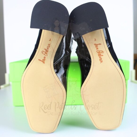 Sam Edelman Women's Codie High Heel Booties Patent Leather Black 8- 0236 - Picture 12 of 16